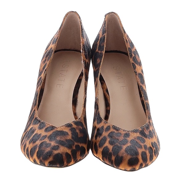 1.State Maeve Kenya Leopard Calf Hair Wedge - Picture 4 of 7